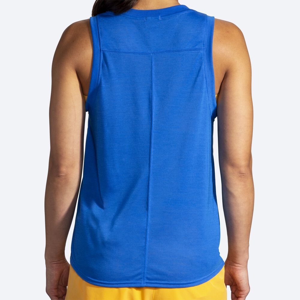 Women's Brooks Distance Tanks Blue | USA06789