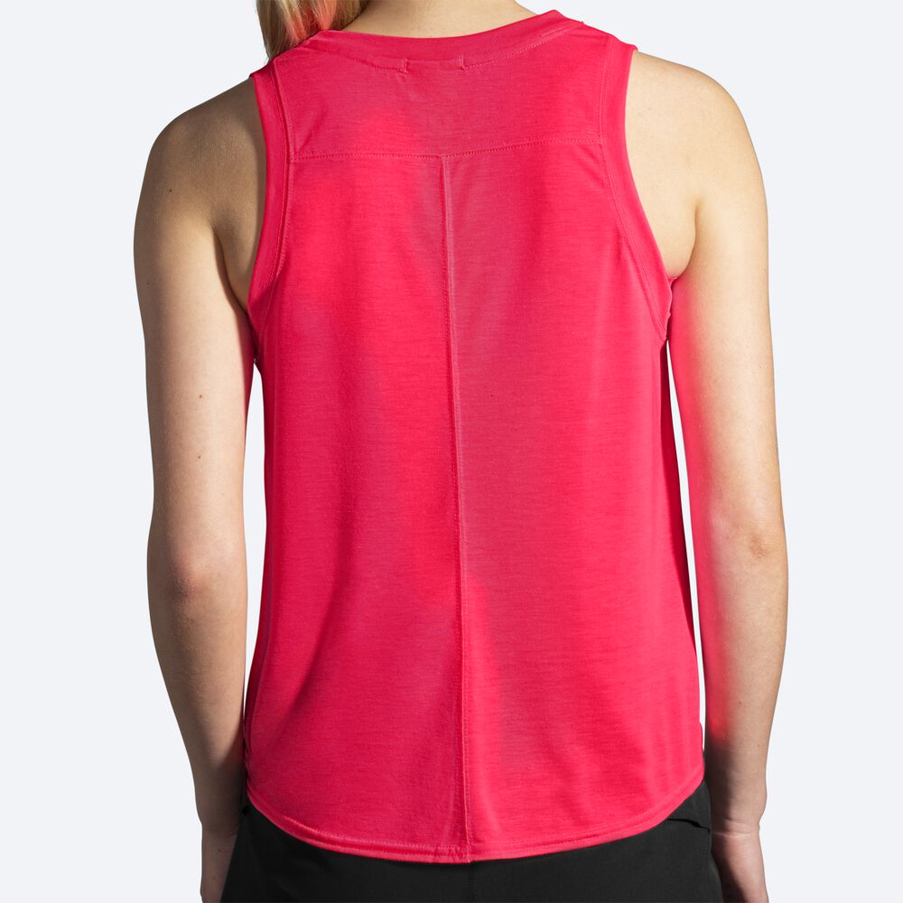 Women's Brooks Distance Tanks Pink | USA43216