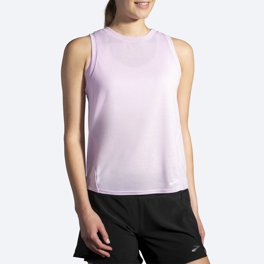 Women's Brooks Distance Tanks Purple | USA17650