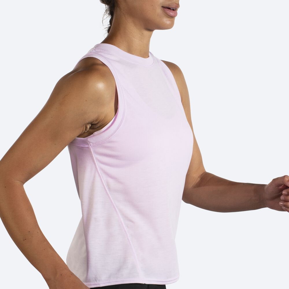 Women's Brooks Distance Tanks Purple | USA17650