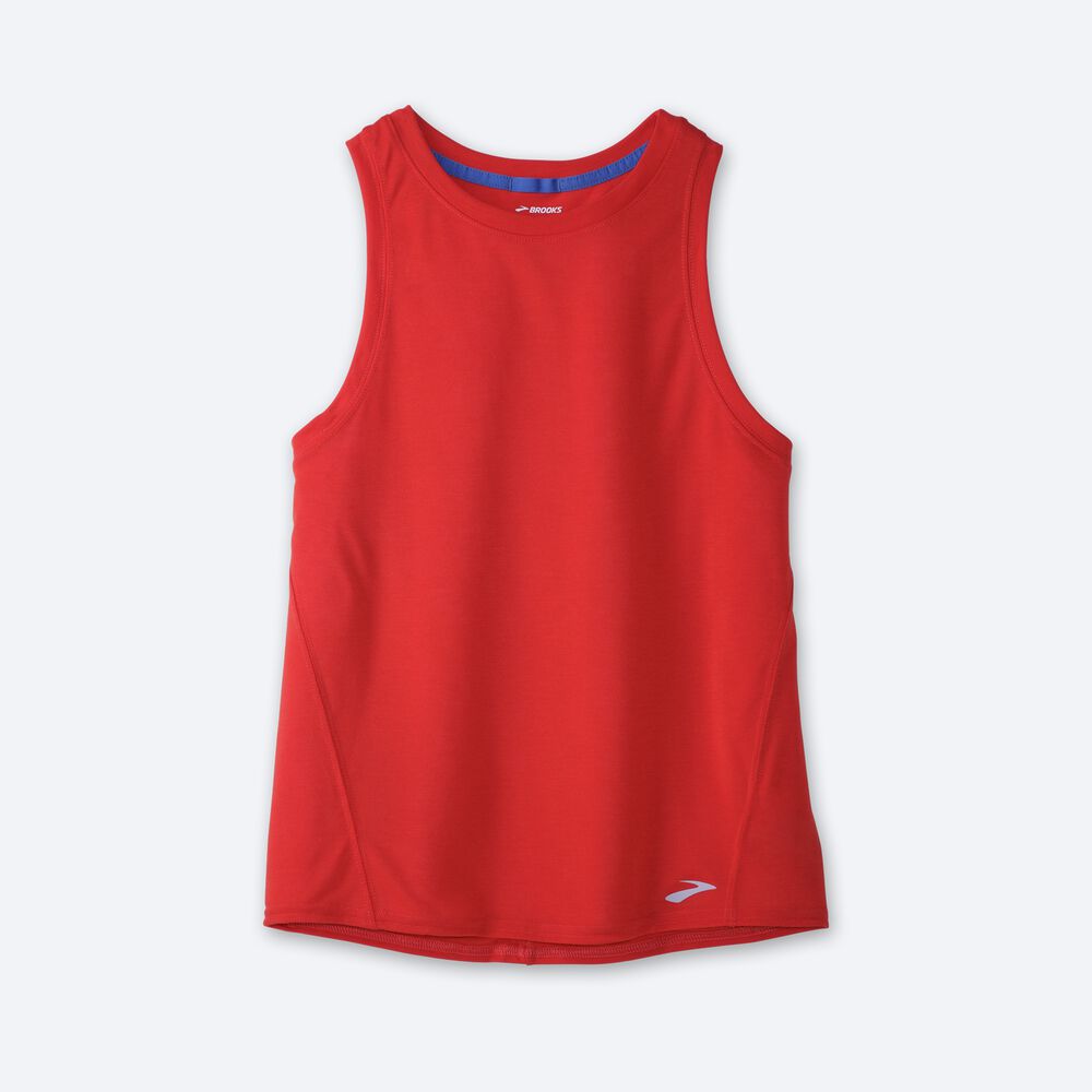 Women\'s Brooks Distance Tanks Red | USA40136