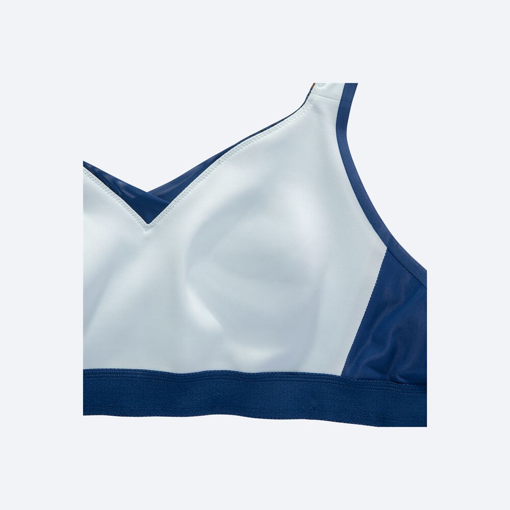 Women's Brooks Drive Convertible Run Bra Sports Bras Blue | USA23897