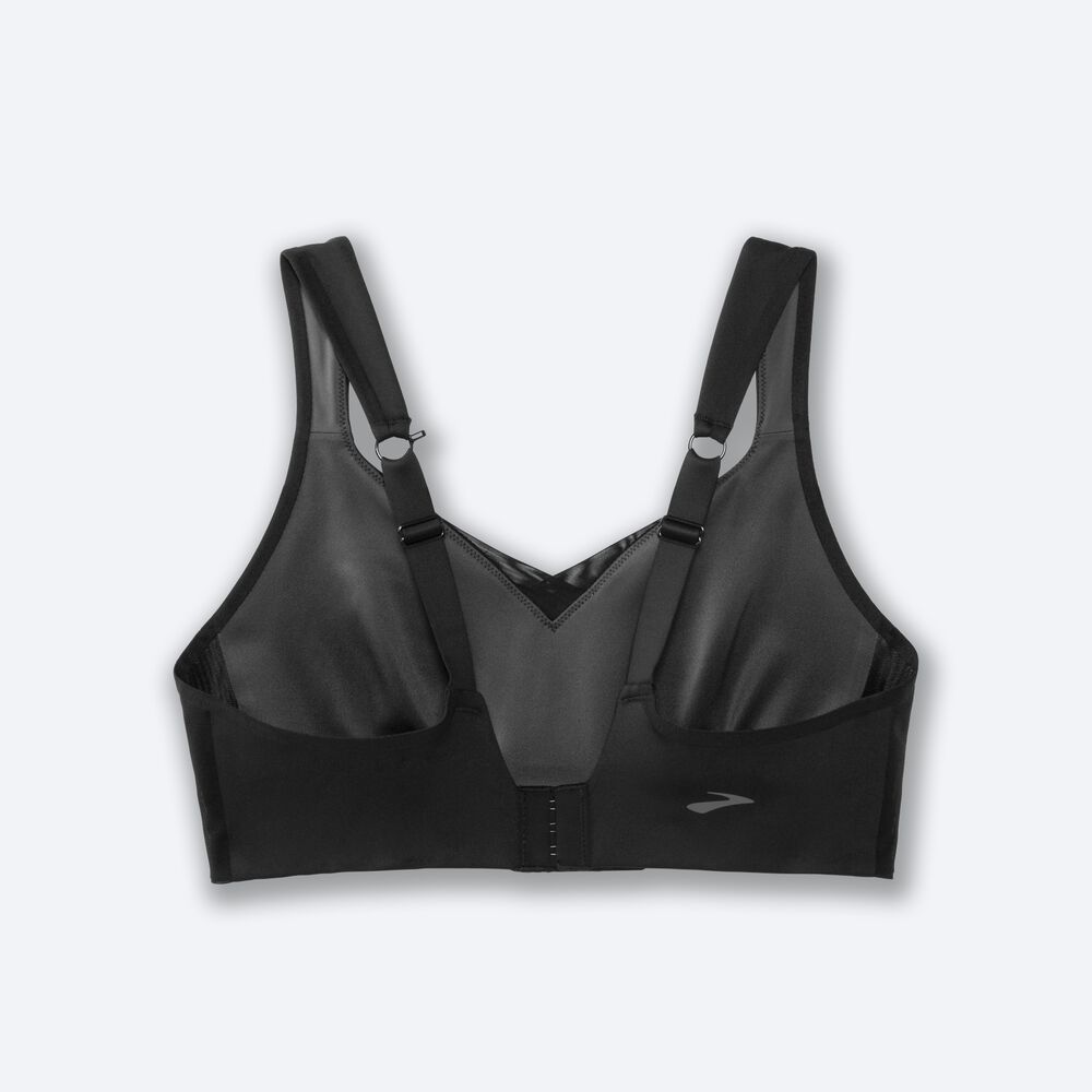 Women's Brooks Drive Convertible Run Bra Sports Bras Black | USA96728