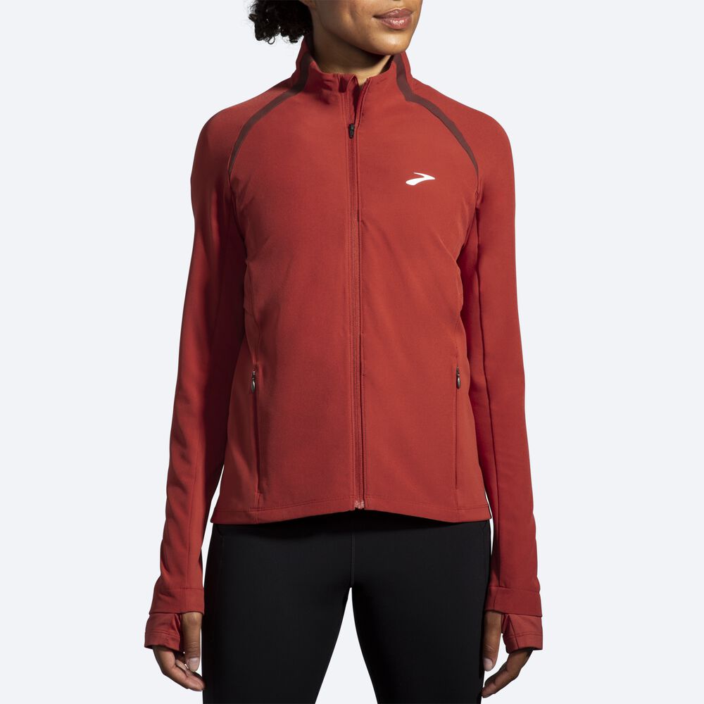 Women's Brooks Fusion Hybrid Jackets Copper | USA53619