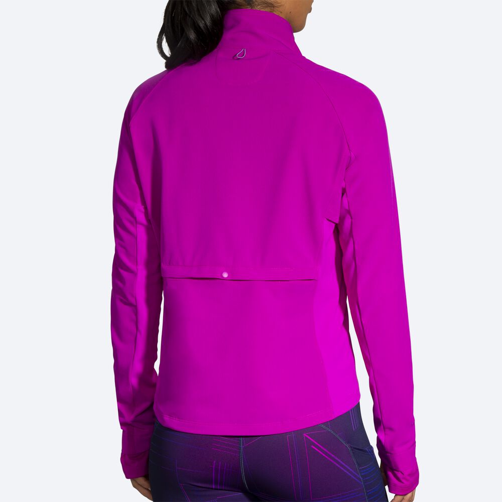 Women's Brooks Fusion Hybrid Jackets Pink/Purple | USA20961