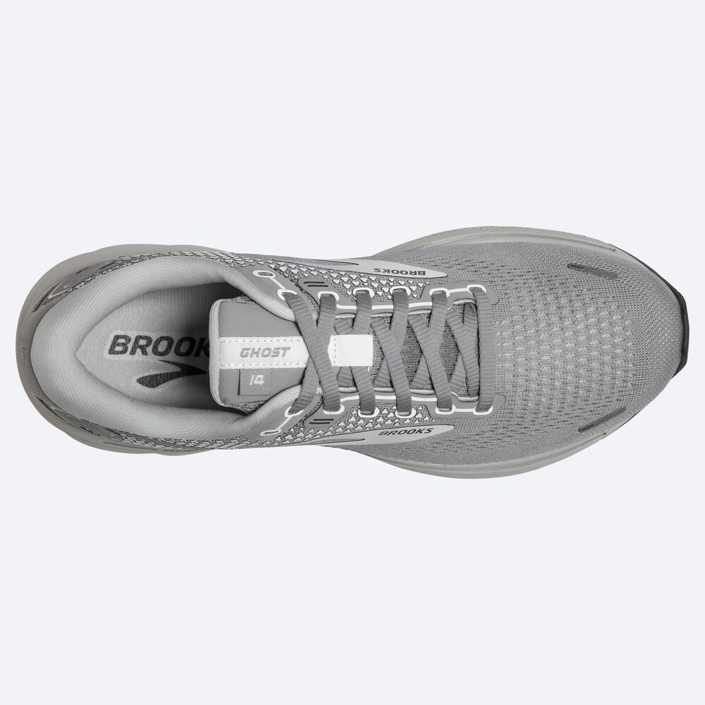 Women's Brooks Ghost 14 Road Running Shoes Grey | USA07823