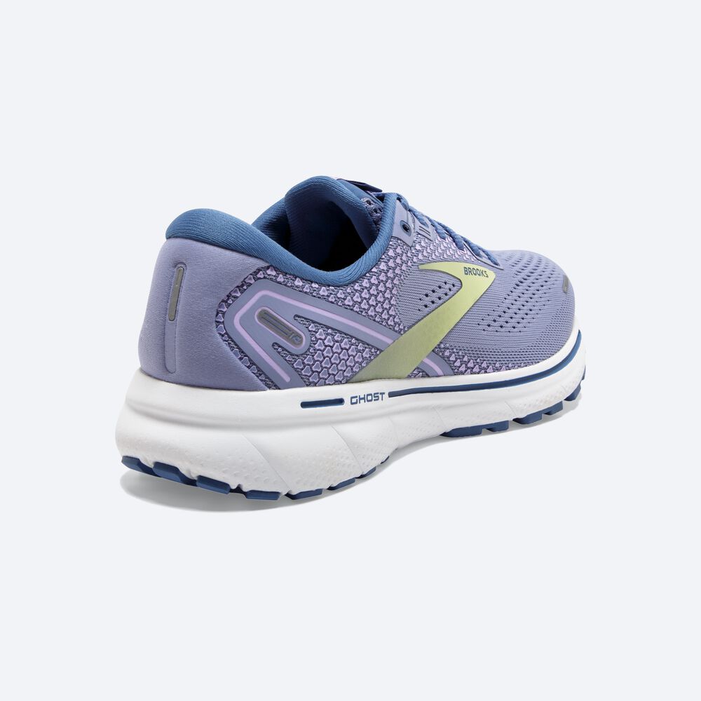 Women's Brooks Ghost 14 Road Running Shoes Purple/Light Green | USA64905