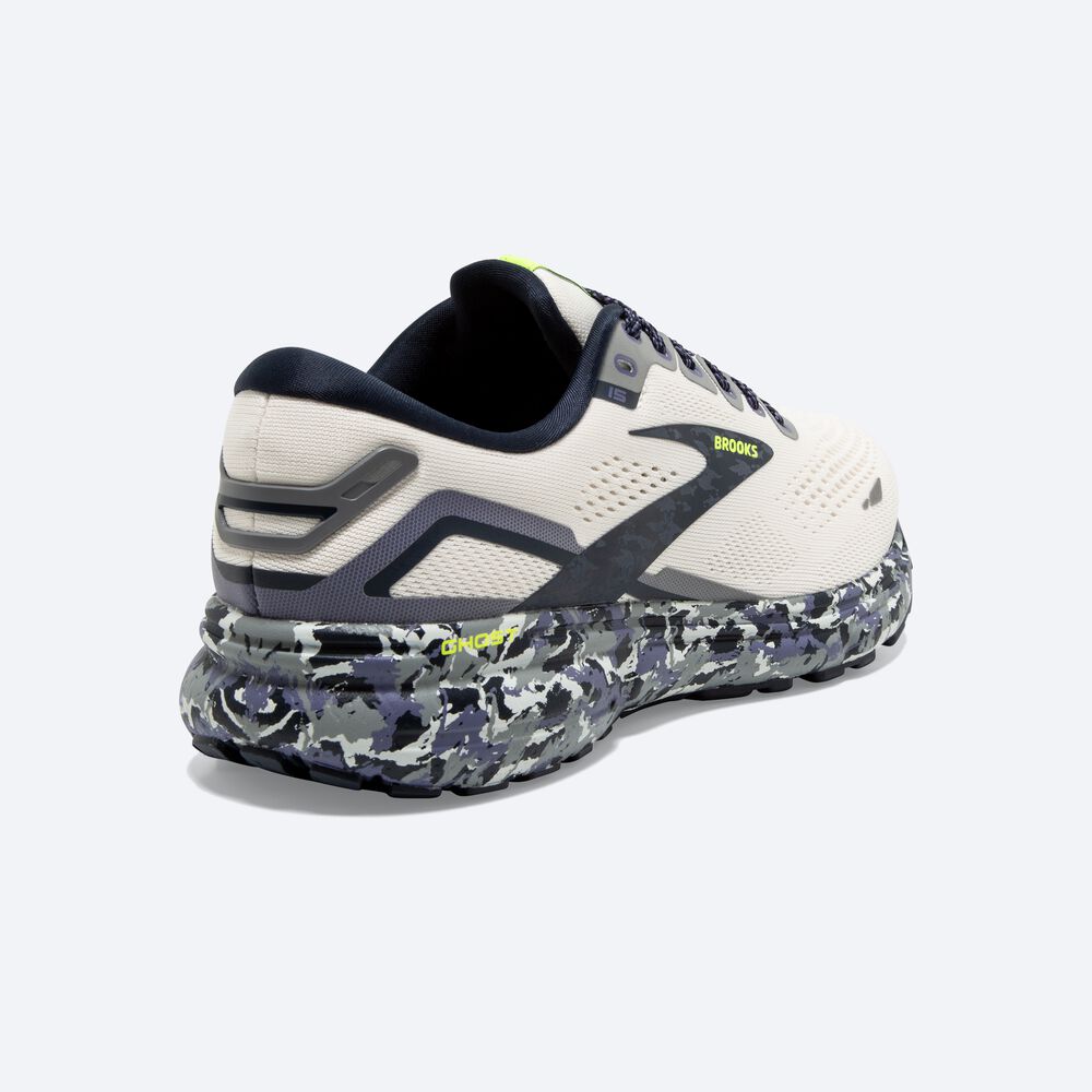 Women's Brooks Ghost 15 Road Running Shoes White | USA27839