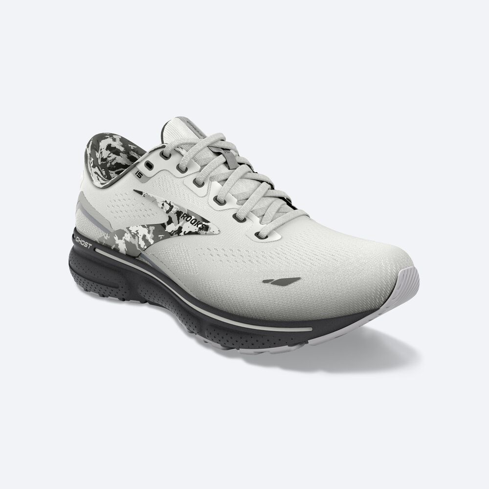 Women's Brooks Ghost 15 Road Running Shoes White | USA36042