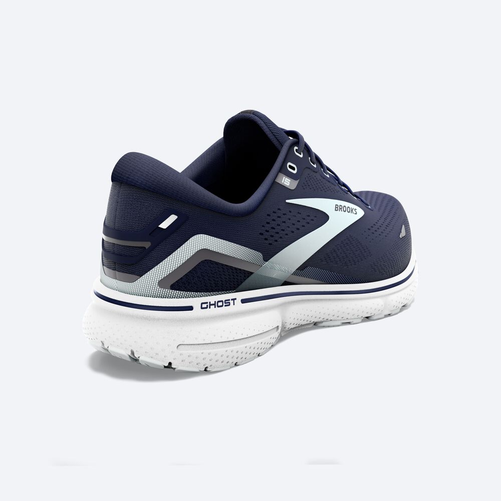 Women's Brooks Ghost 15 Road Running Shoes Navy | USA93801