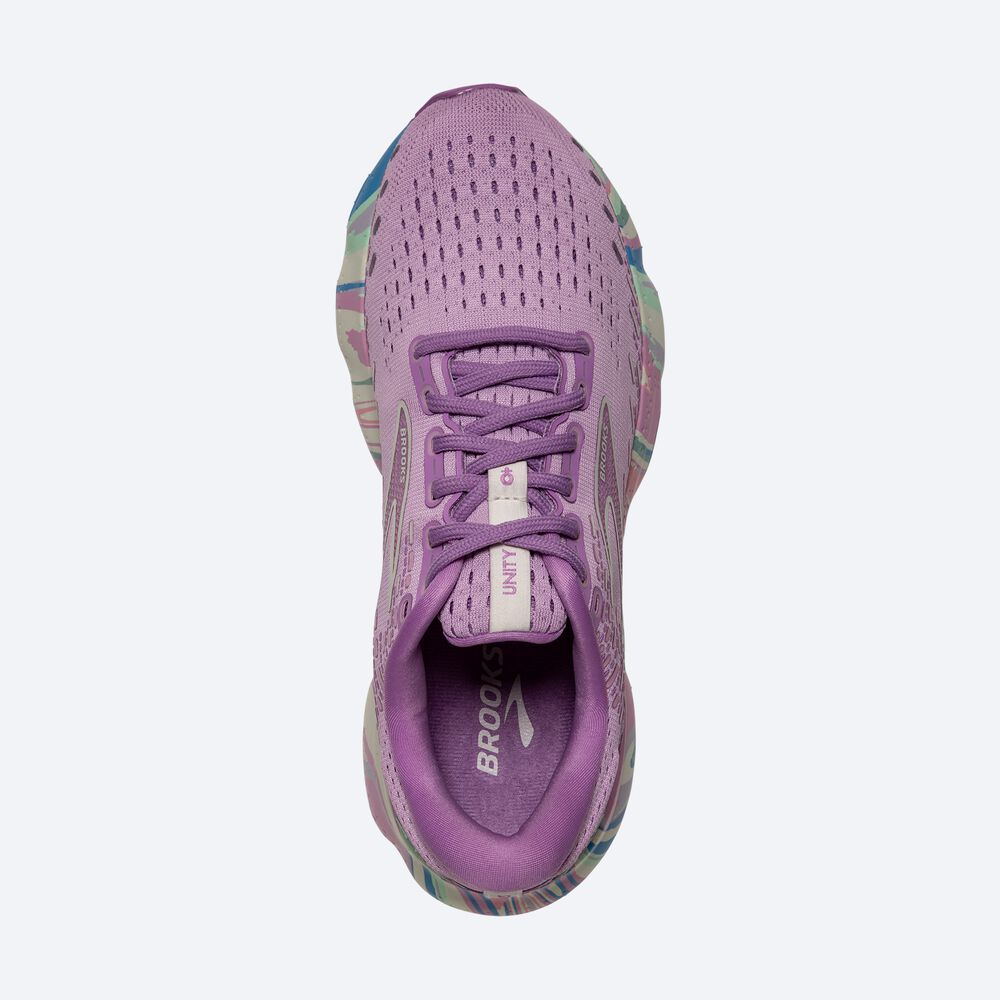 Women's Brooks Glycerin 20 Road Running Shoes Purple/Purple | USA07964