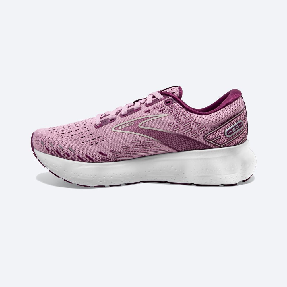 Women's Brooks Glycerin 20 Road Running Shoes Purple/Grey | USA79318