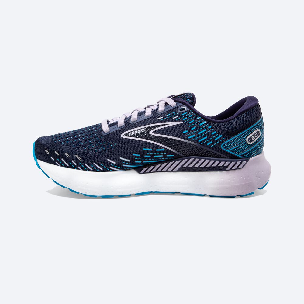 Women's Brooks Glycerin GTS 20 Road Running Shoes Navy | USA41398