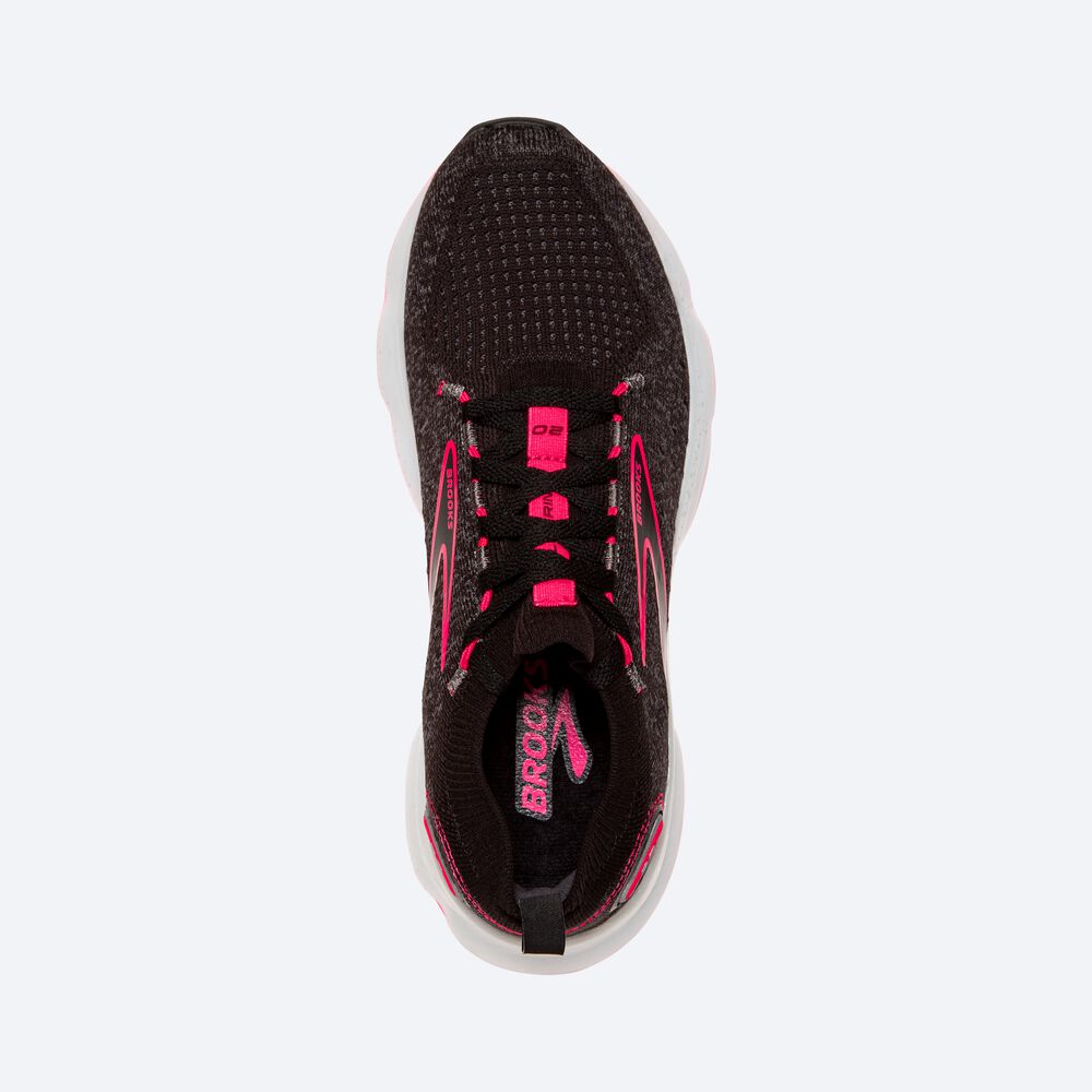 Women's Brooks Glycerin StealthFit 20 Running Shoes Black/Pink | USA45812