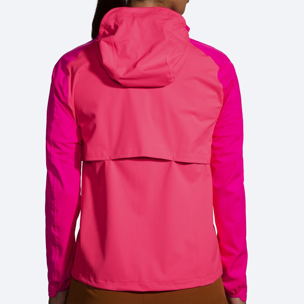 Women's Brooks High Point Waterproof Jackets Pink | USA34105