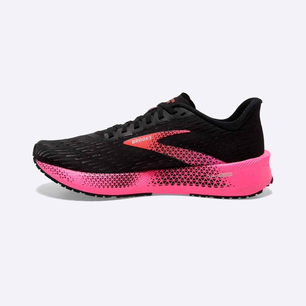 Women's Brooks Hyperion Tempo Road Running Shoes Black/Pink/Coral | USA15372