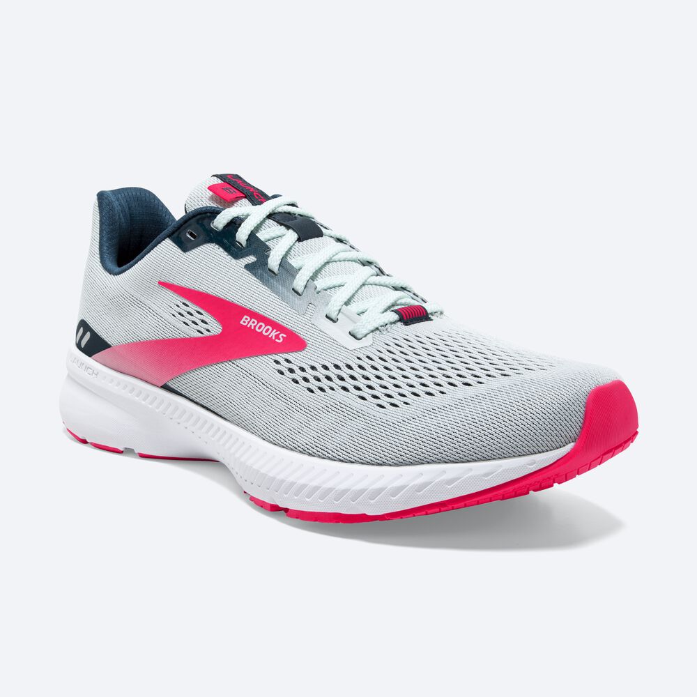 Women's Brooks Launch 8 Road Running Shoes Navy/Pink | USA41578