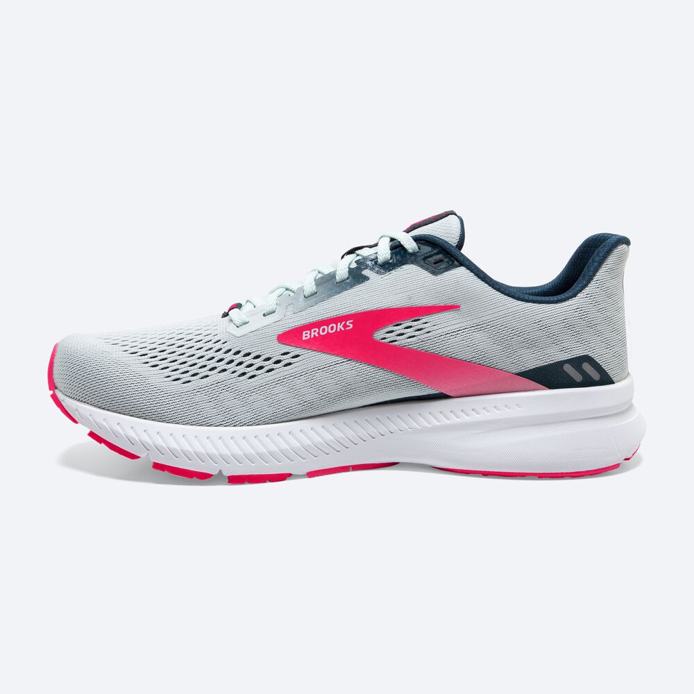 Women's Brooks Launch 8 Road Running Shoes Navy/Pink | USA41578