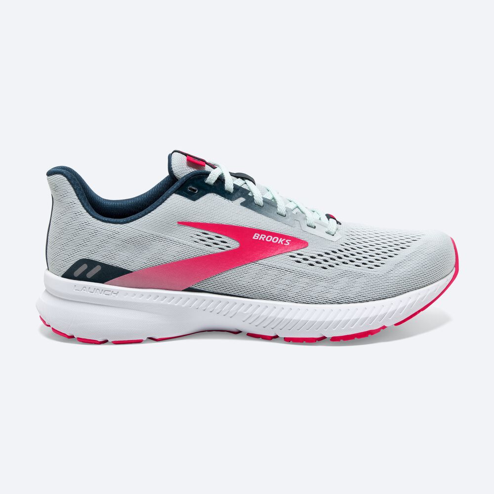 Women\'s Brooks Launch 8 Road Running Shoes Navy/Pink | USA41578