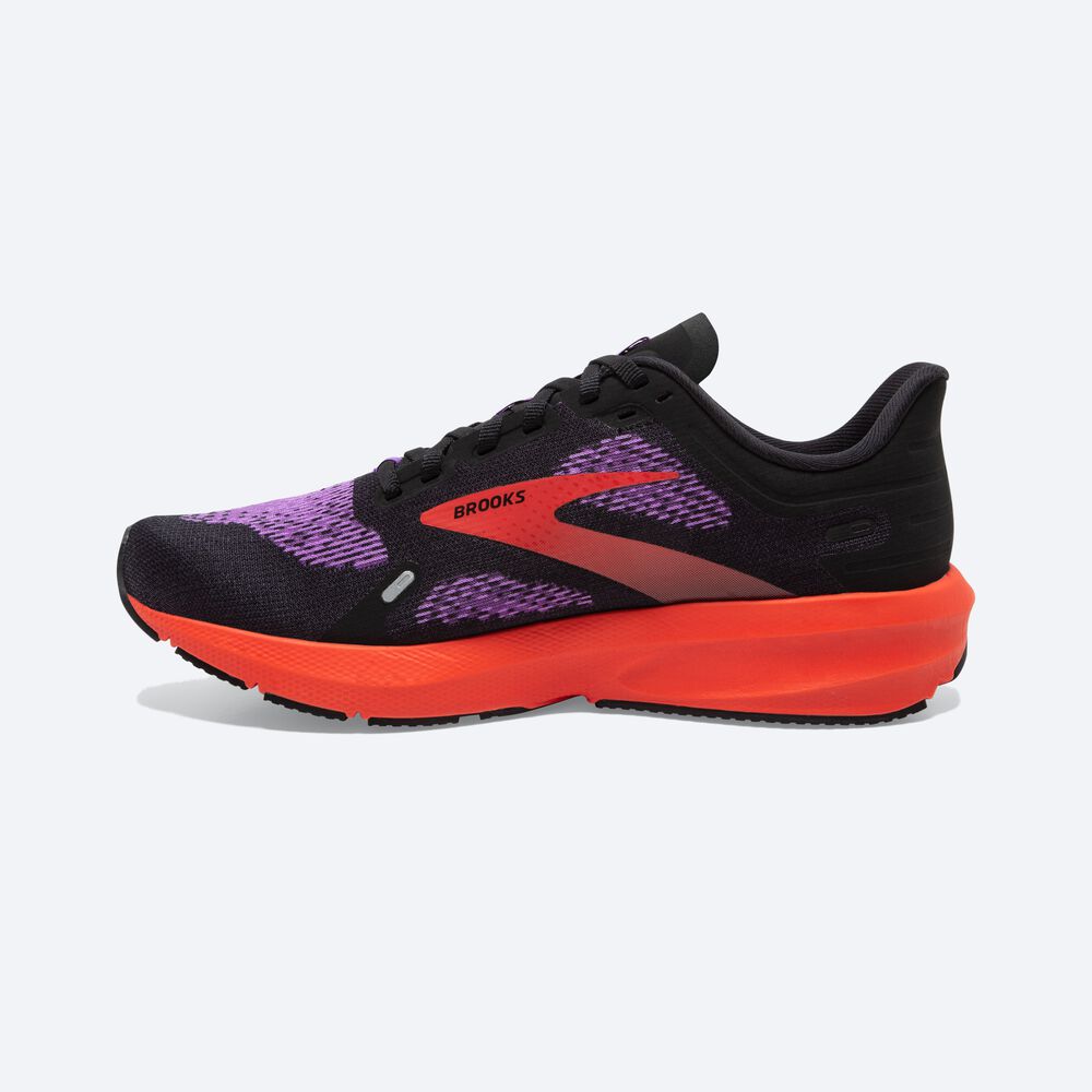 Women's Brooks Launch 9 Road Running Shoes Black/Flower | USA16378