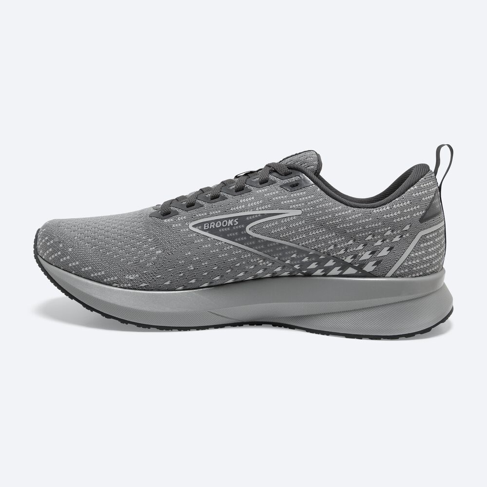 Women's Brooks Levitate 5 Road Running Shoes Grey/Black | USA28760