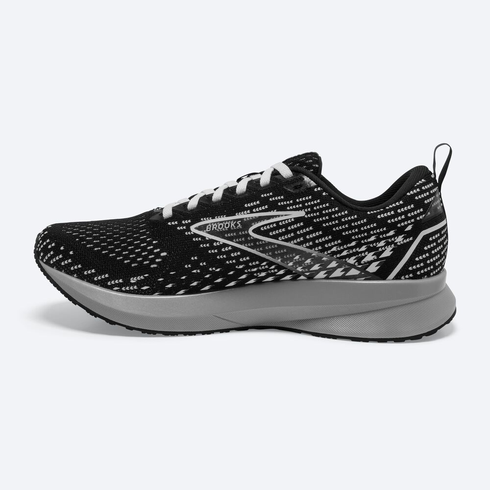 Women's Brooks Levitate 5 Road Running Shoes Black/Grey/White | USA93768