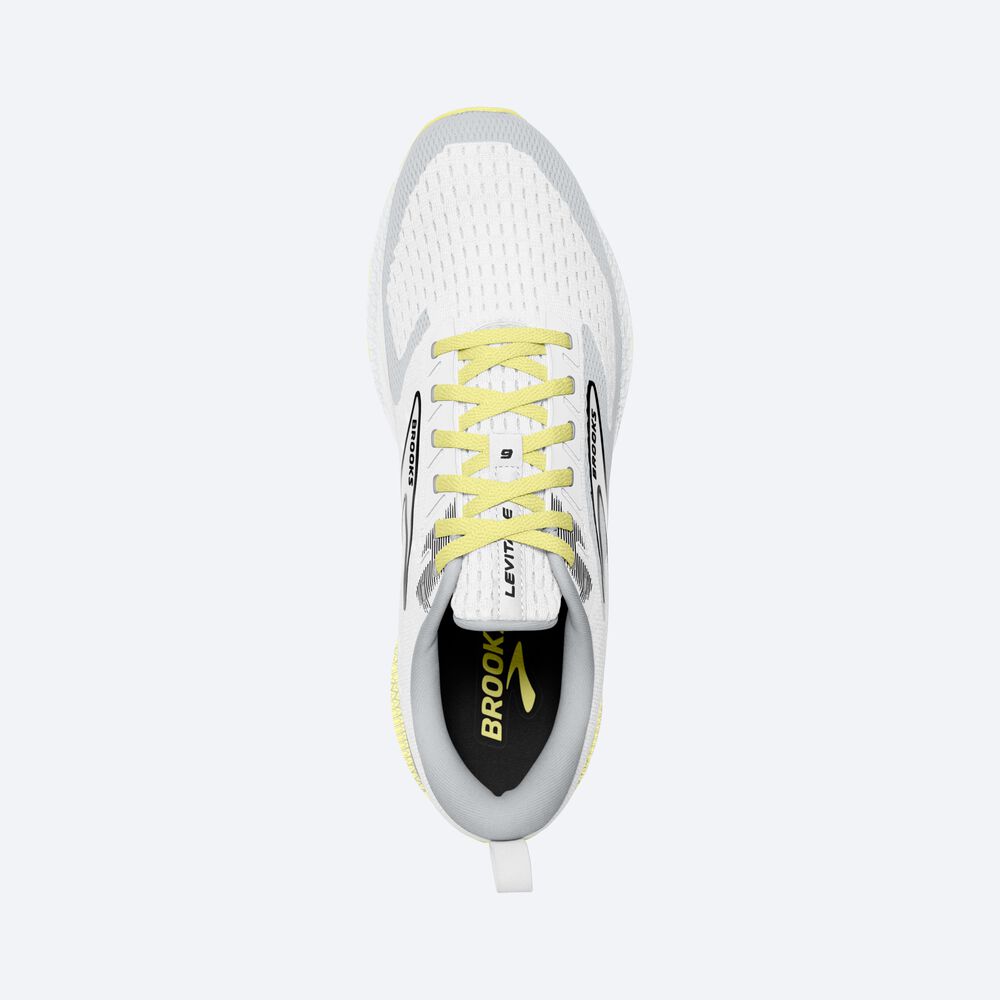 Women's Brooks Levitate 6 Road Running Shoes White/Yellow | USA01965