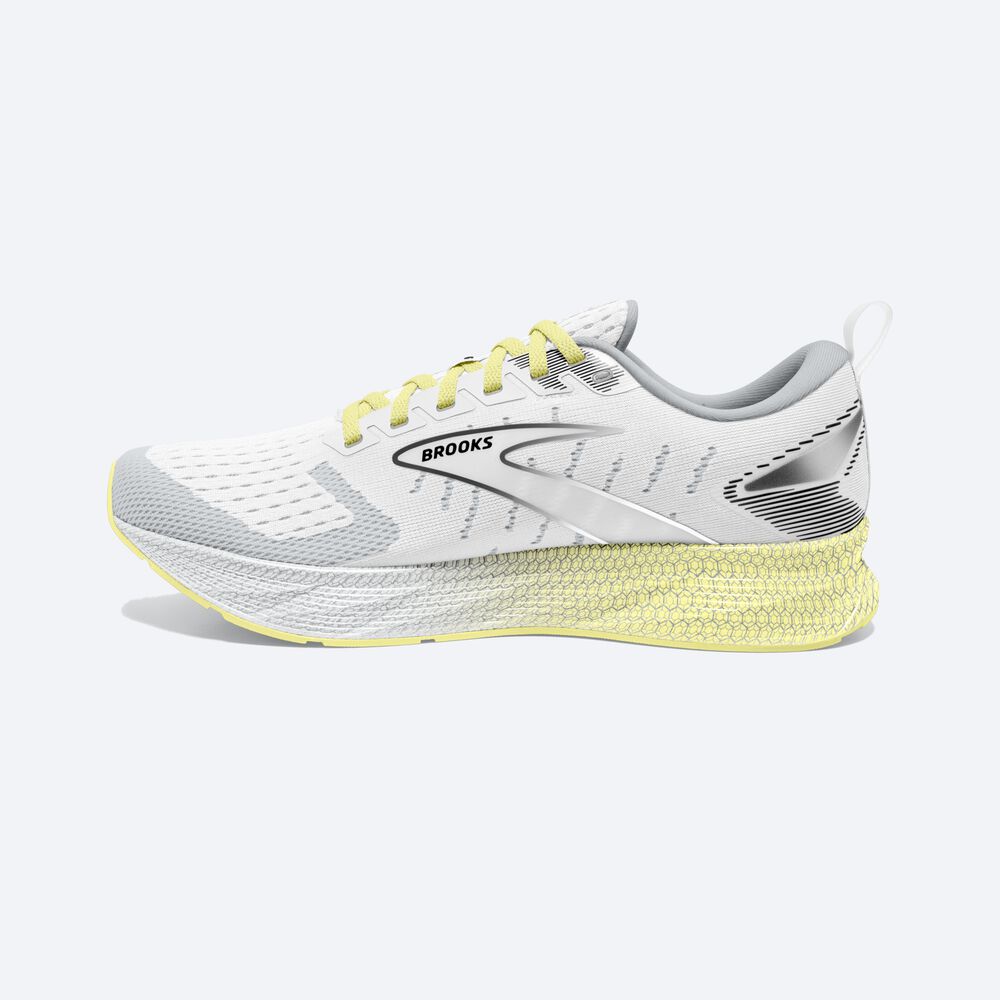 Women's Brooks Levitate 6 Road Running Shoes White/Yellow | USA01965