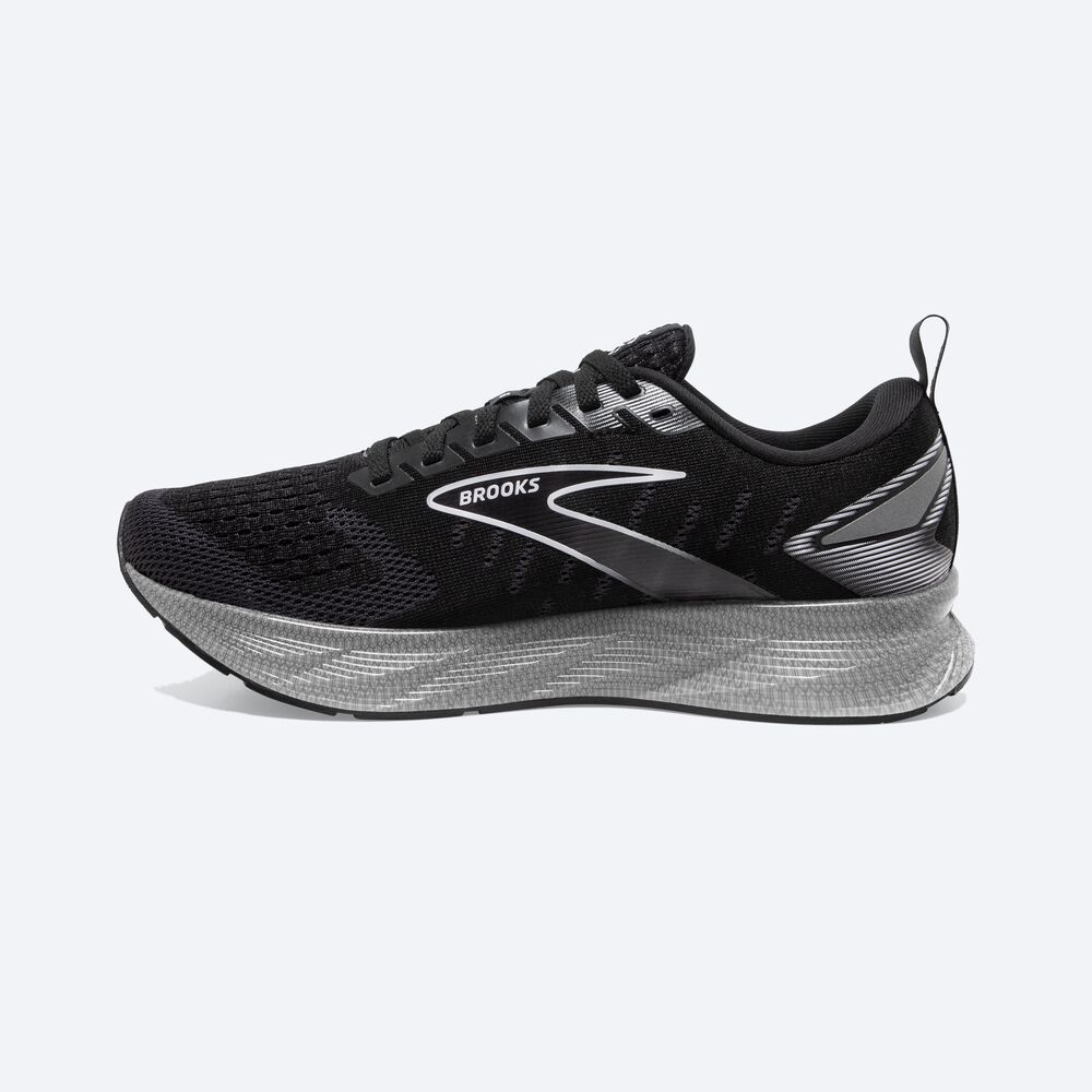 Women's Brooks Levitate 6 Road Running Shoes Black/White | USA49862