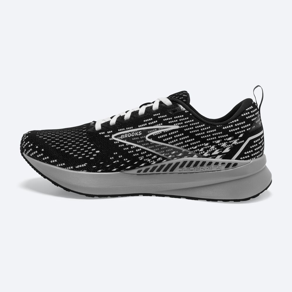 Women's Brooks Levitate GTS 5 Road Running Shoes Black/Grey/White | USA63478