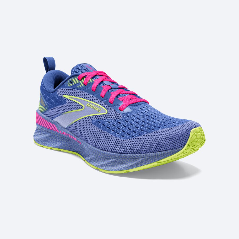 Women's Brooks Levitate GTS 6 Running Shoes Purple/Pink | USA65837