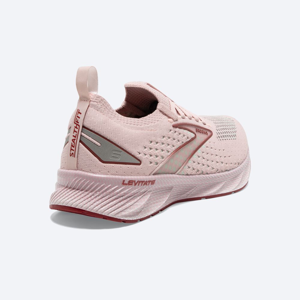 Women's Brooks Levitate StealthFit 6 Road Running Shoes Pink | USA31608