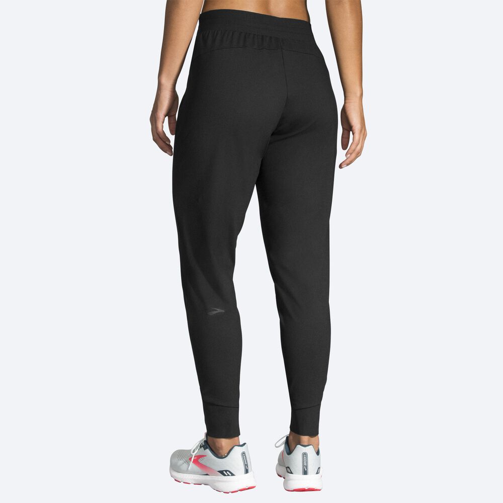 Women's Brooks Momentum Thermal Pants Black | USA93705