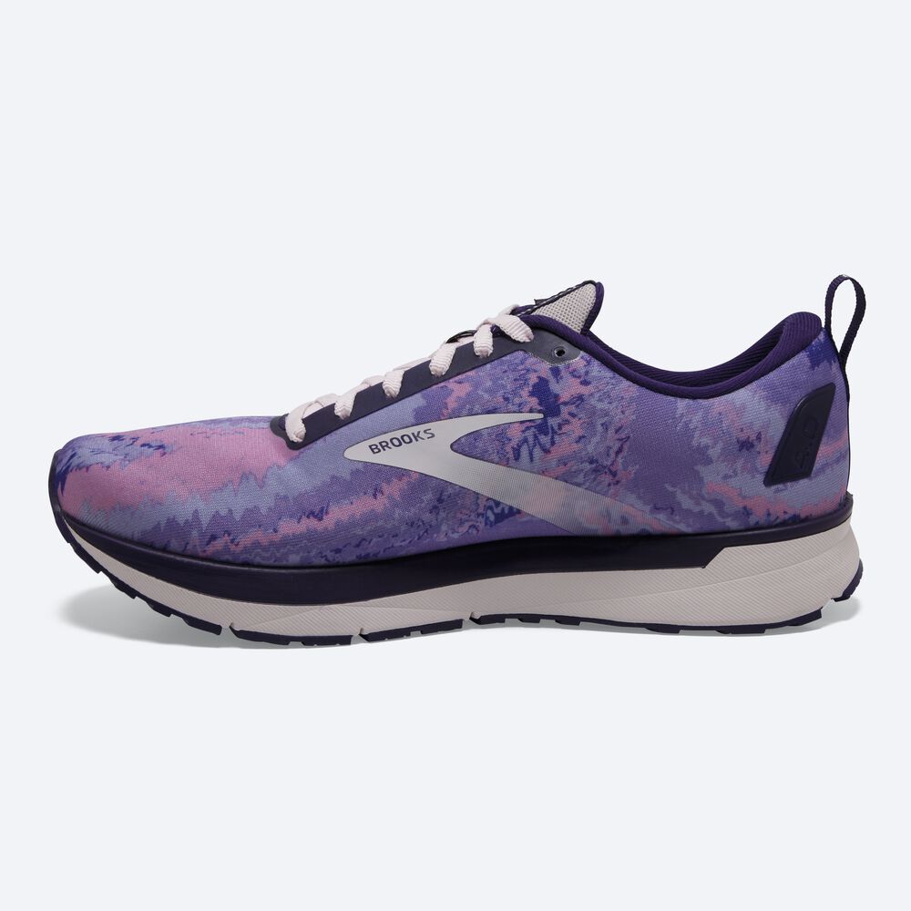 Women's Brooks Revel 4 Running Shoes Purple/Purple/Black | USA42691