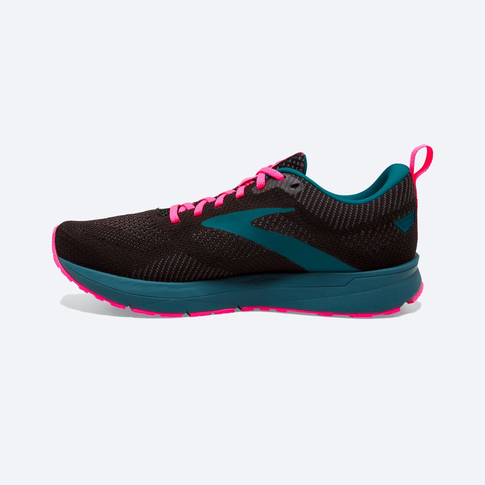 Women's Brooks Revel 5 Road Running Shoes Black/Blue/Pink | USA64810