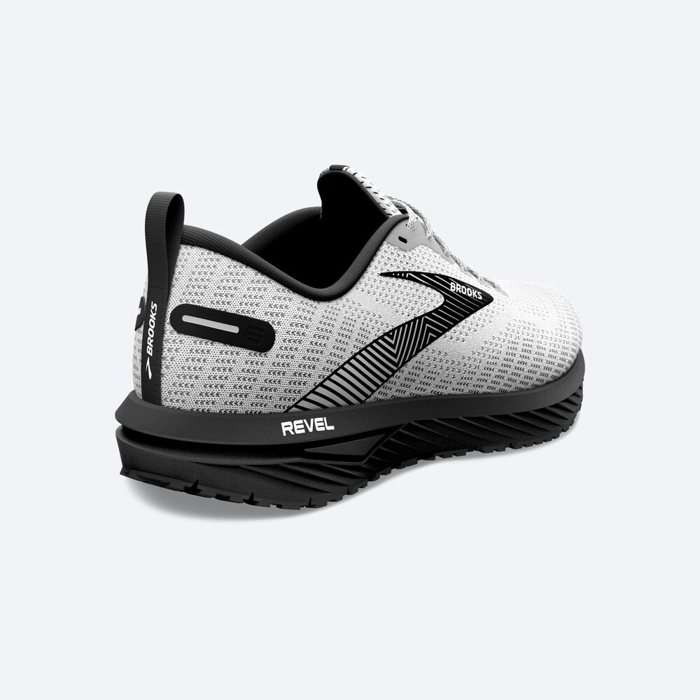 Women's Brooks Revel 6 Road Running Shoes White/Black | USA70698