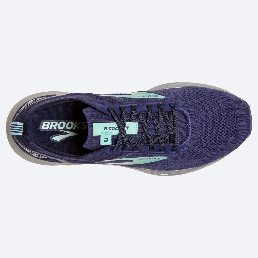 Women's Brooks Ricochet 3 Road Running Shoes Navy/Blue | USA97105