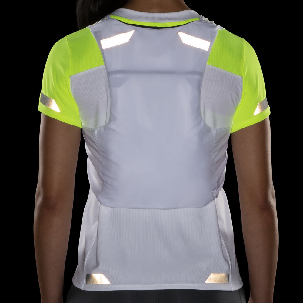 Women's Brooks Run Visible Convertible Jackets White | USA17543