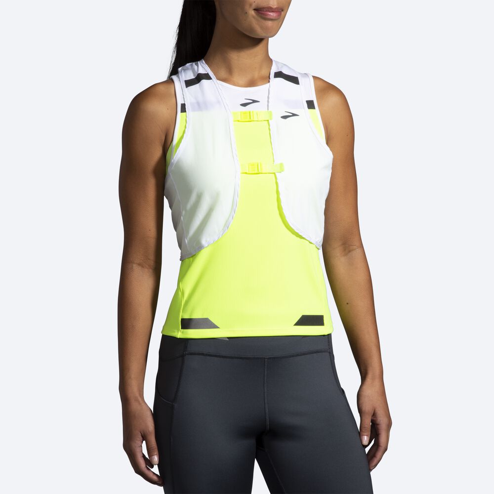 Women's Brooks Run Visible Convertible Jackets White | USA17543