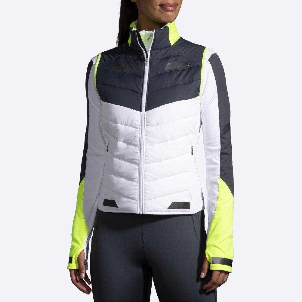 Women's Brooks Run Visible Insulated Vest White | USA17438