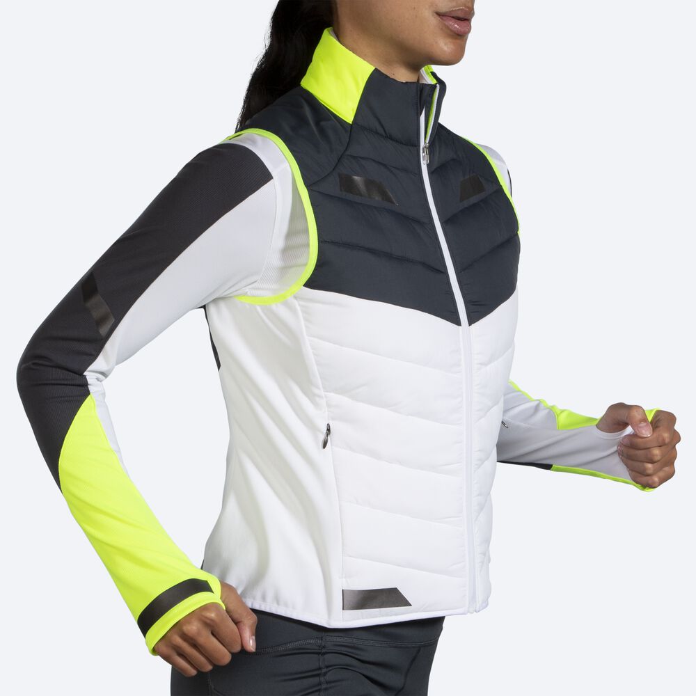 Women's Brooks Run Visible Insulated Vest White | USA17438