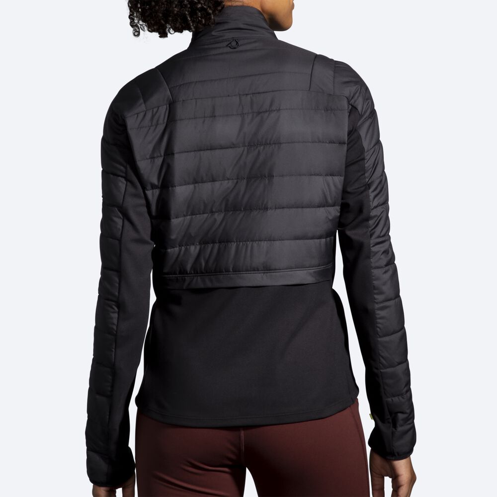 Women's Brooks Shield Hybrid 2.0 Jackets Black | USA04358