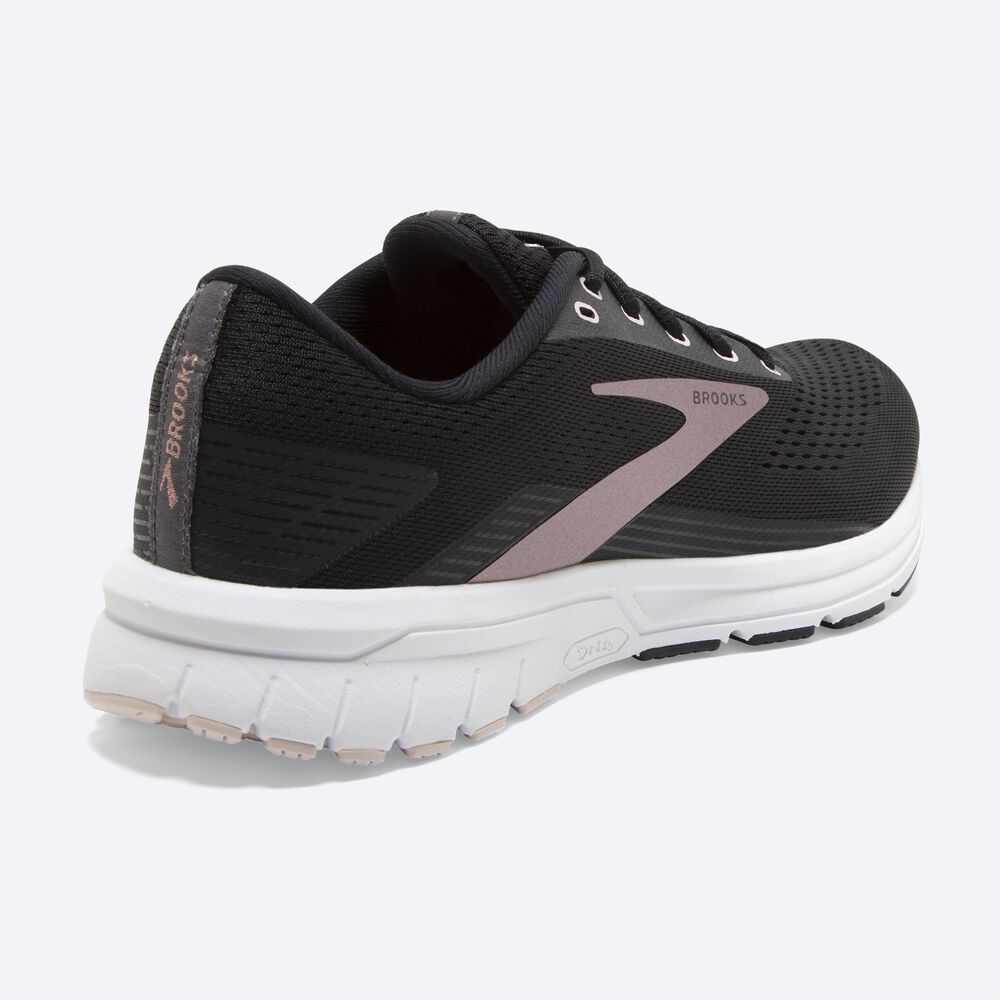 Women's Brooks Signal 3 Road Running Shoes Black/Rose Pink/Black | USA47819