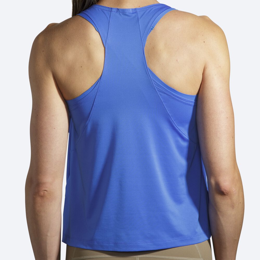 Women's Brooks Sprint Free Tanks Blue | USA09413