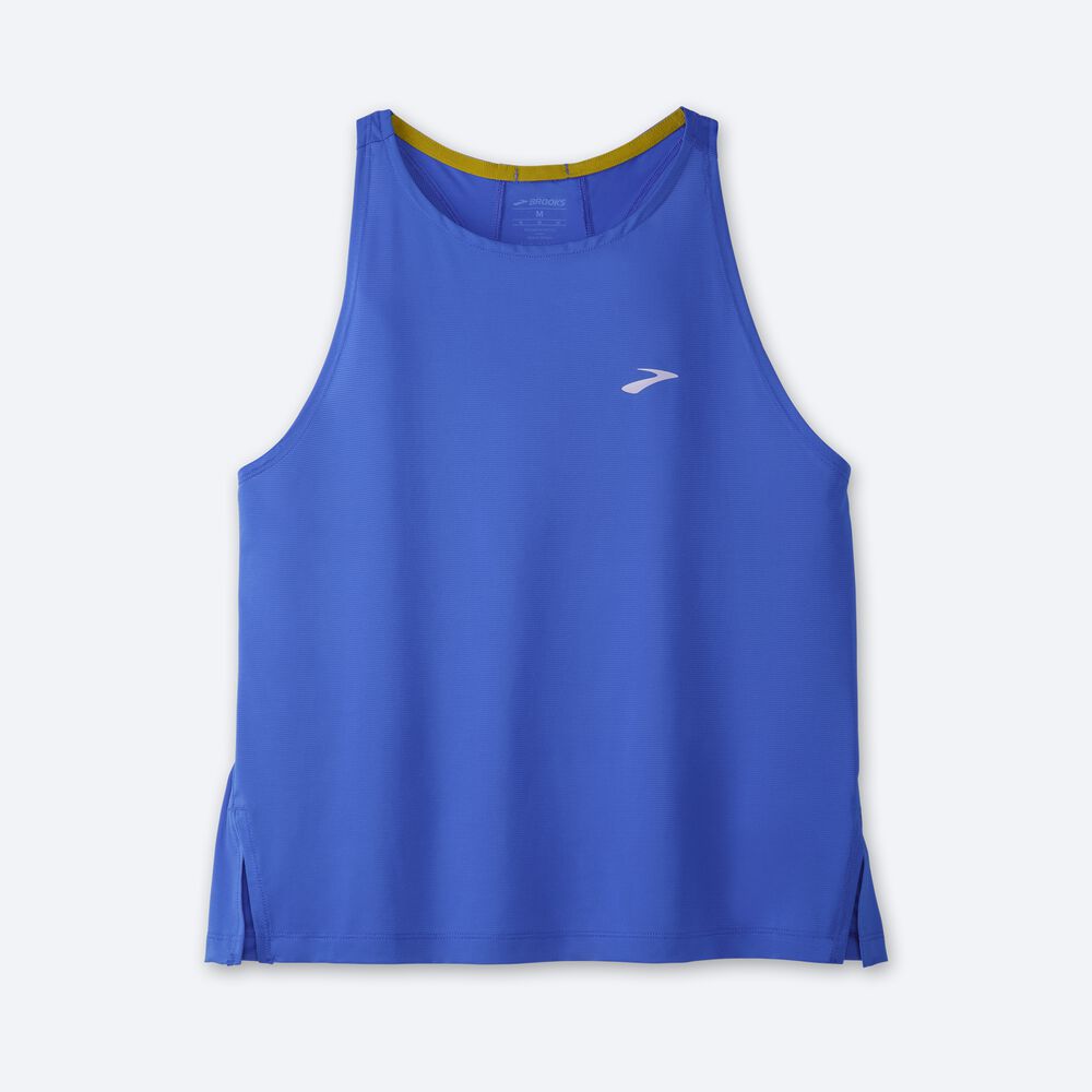 Women\'s Brooks Sprint Free Tanks Blue | USA09413