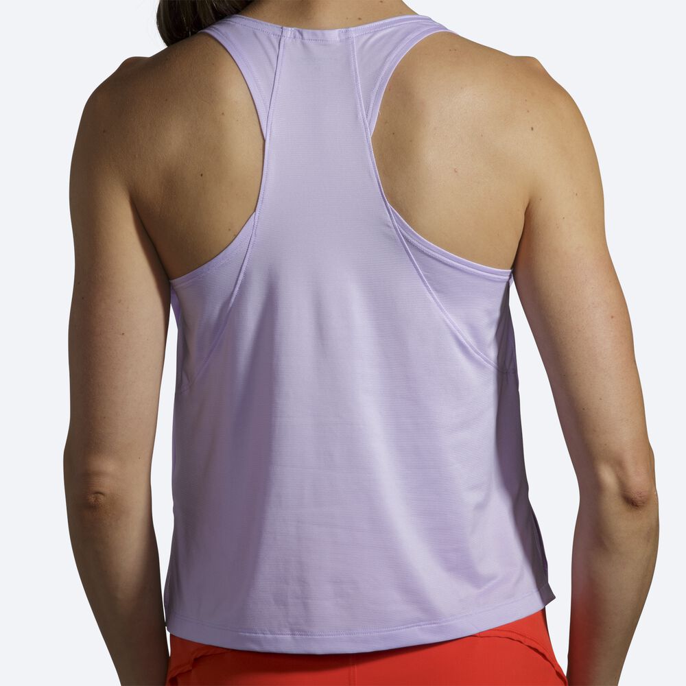 Women's Brooks Sprint Free Tanks Purple Grey | USA31406