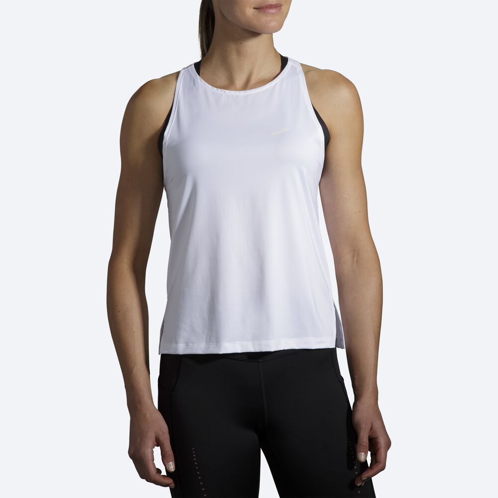 Women's Brooks Sprint Free Tanks White | USA53609