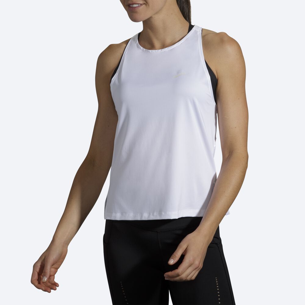 Women's Brooks Sprint Free Tanks White | USA53609