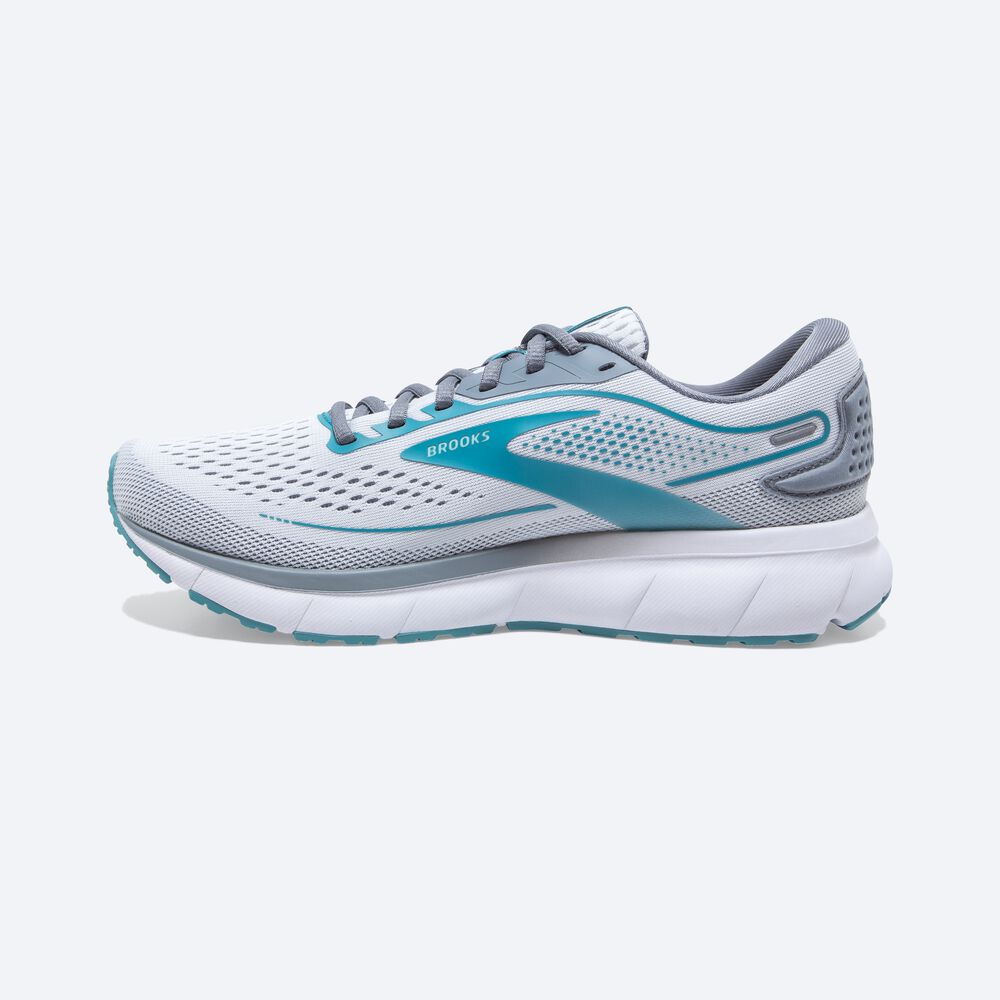 Women's Brooks Trace 2 Road Running Shoes White/Grey | USA09187