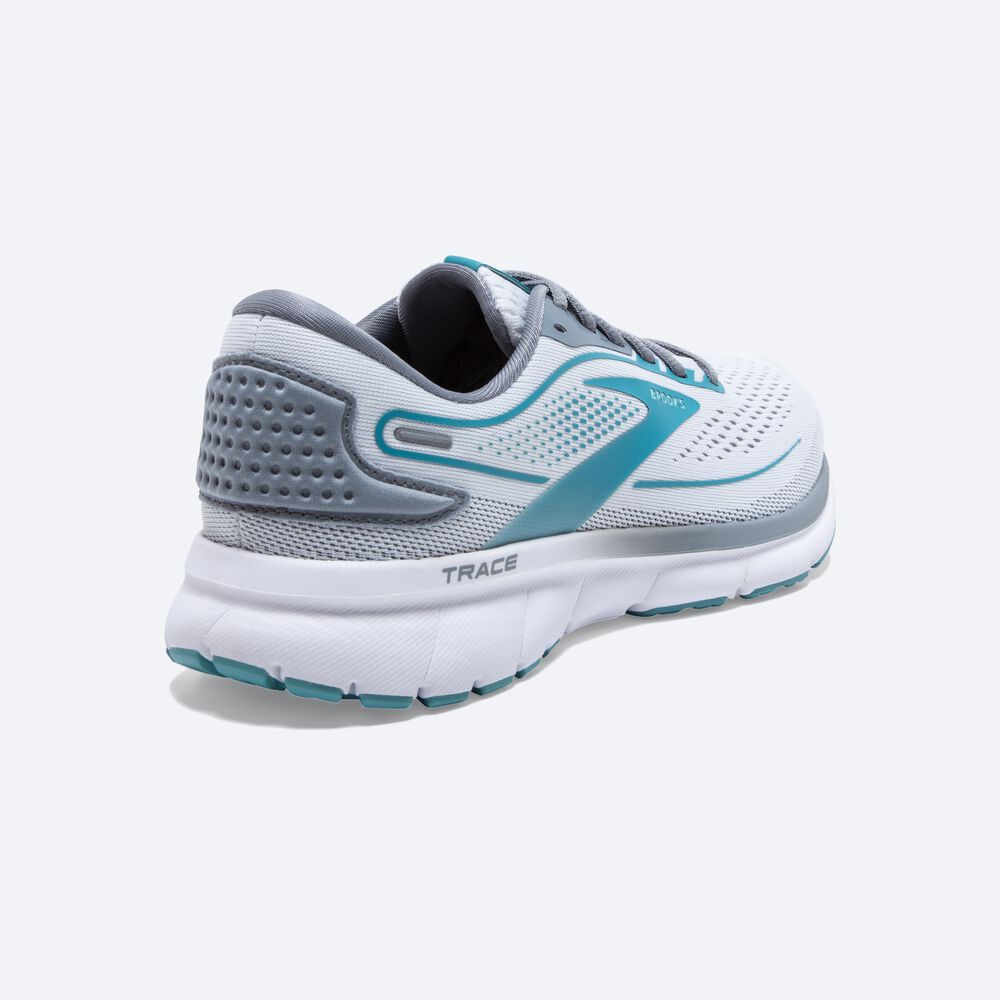 Women's Brooks Trace 2 Road Running Shoes White/Grey | USA09187